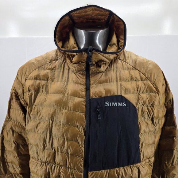 Simms ExStream Jacket, Fishing Hunting  Men’s XL Gold Puffer Coat, Primaloft - Picture 3 of 16